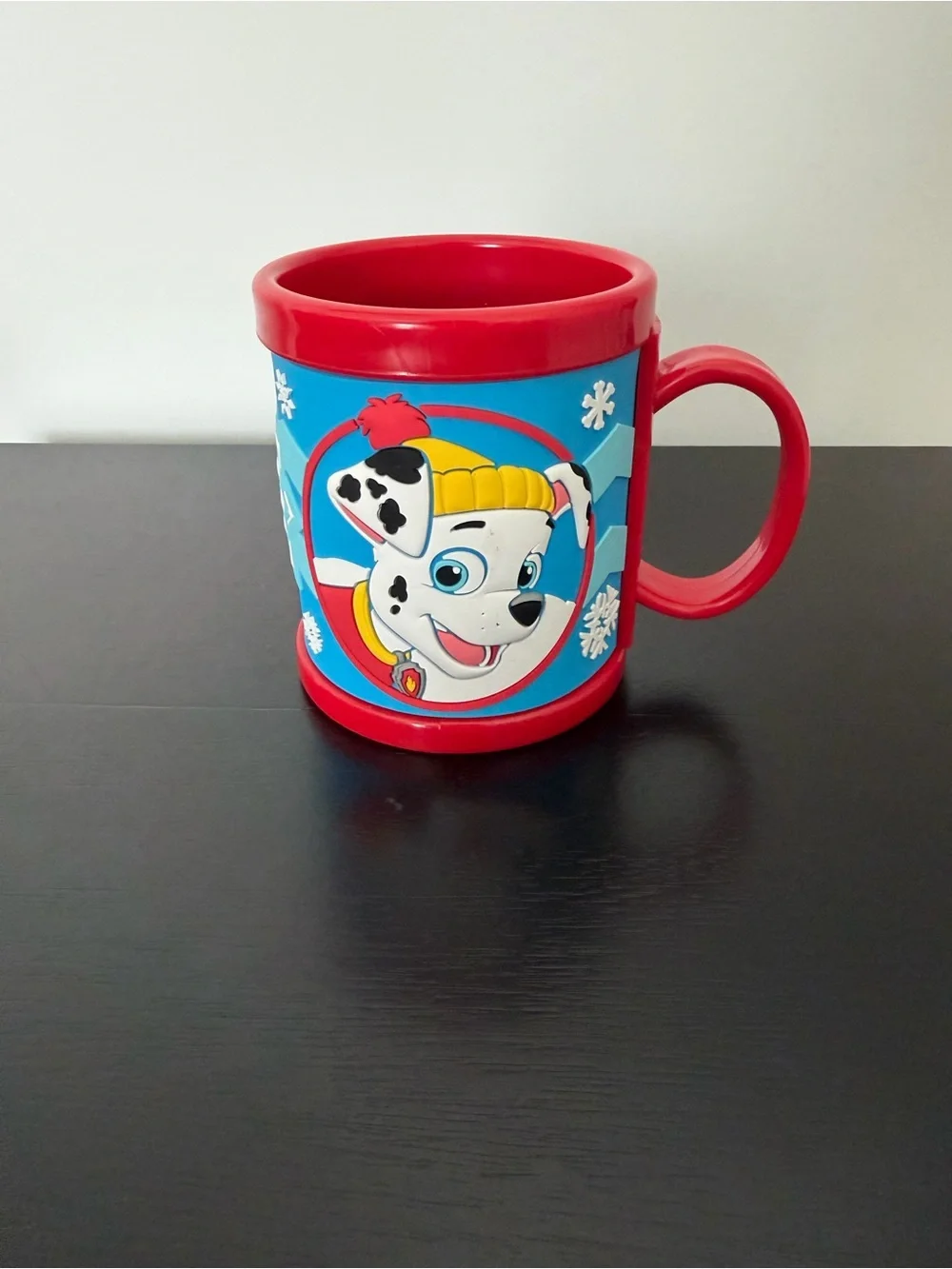 Paw Patrol 3D Red and Blue Kids plastic Mug with Winter Character
